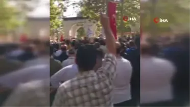 Ankara'da Hacı Bayram Camii'nde İsrail Protestosu