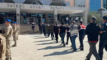 Edirne'de yakalanan FETÖ üyelerinin 20'si tutuklandı