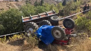 Niğde'de traktör devrildi, sürücü hayatını kaybetti