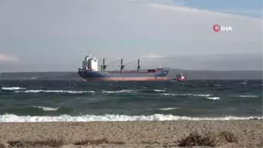 Çanakkale Boğazı'nda kargo gemisi makine arızası yaptı