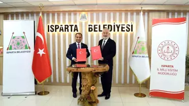 Isparta Belediyesi ve İl Milli Eğitim Müdürlüğü Arasında İş Birliği Protokolü İmzalandı