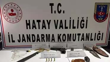 Hatay'da uyuşturucu ve kaçakçılık operasyonunda silah ve kimyasal madde ele geçirildi