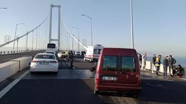 Osmangazi Köprüsü'nde Zincirleme Kaza: 9 Yaralı
