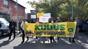 Bitlis'te İsrail saldırılarında hayatını kaybeden Filistinliler için gıyabi cenaze namazı kılındı