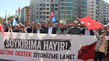 Diyarbakır ve çevre illerde Filistin'e saldırılar protesto edildi