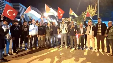 Kütahya'da Filistin için destek konvoyu düzenlendi