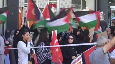 Şırnak ve Mardin'de İsrail Protestosu
