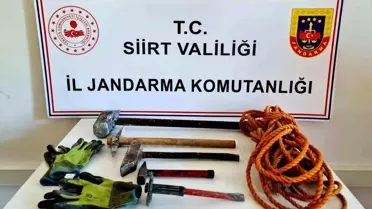 Siirt'te izinsiz define arayan 6 şüpheli gözaltına alındı