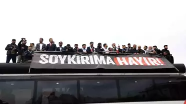 Ankara'da Filistin'deki hastane saldırısında ölenler için gıyabı cenaze namazı ve yürüyüş düzenlendi
