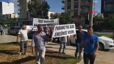 Döşemealtı Belediyesi'nden emekli olan işçiler kıdem tazminatlarını istiyor