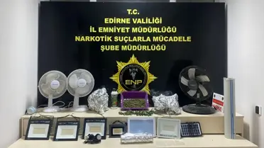 Edirne'de evinde uyuşturucu bulunan şüpheli tutuklandı
