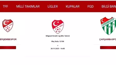 Perşembespor-Çarşambaspor Maçı Sosyal Medyada Gündem Oldu