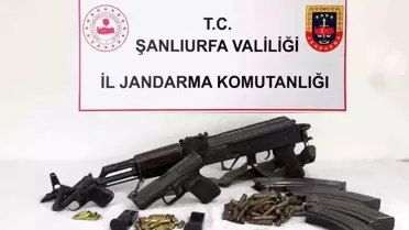 Şanlıurfa Siverek'te Aranan 4 Kişi ve Silahlar Ele Geçirildi