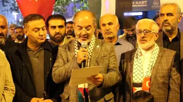 HÜDA PAR İsrail'in Filistin'e yönelik saldırılarına tepki gösterdi