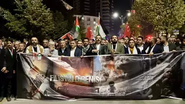 Kırşehir'de Filistin'deki zulme karşı yürüyüş düzenlendi
