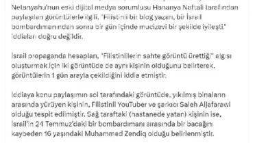 İsrail'in paylaştığı görüntülerdeki iddia doğru değil