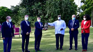 Türkiye'nin en büyük fişek fabrikası Uganda Cumhurbaşkanı ile görüştü