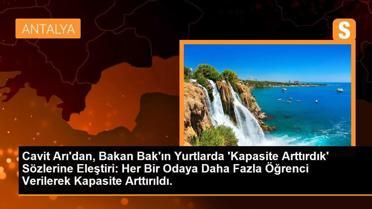 CHP Milletvekili Cavit Arı, KYK yurtlarının kapasitesinin artırılmasını eleştirdi