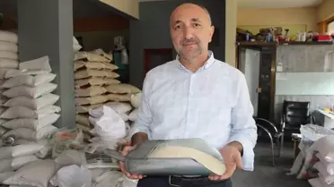 Tosya'da Çeltik Hasadı Yapılan 10 Bin Dekar Alanın Ürünü Olan Pirinç Satışa Sunuldu