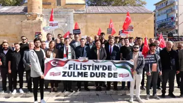 Kırşehir'de AK Parti Gençlik Kolları İsrail-Filistin savaşını kınadı