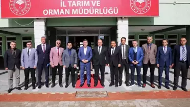 Bayburt Valisi Mustafa Eldivan, İl Tarım ve Orman Müdürlüğü personelleriyle bir araya geldi