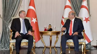 KKTC Cumhurbaşkanı Tatar, Gençlik ve Spor Bakanı Bak'ı kabul etti