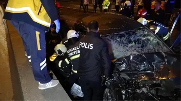 Kocaeli'de ters yöne giren cip, otomobille kafa kafaya çarpıştı: 2 ölü, 10 yaralı