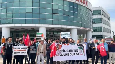 Osmaniye Korkut Ata Üniversitesi Öğrencileri İsrail'i Kınadı