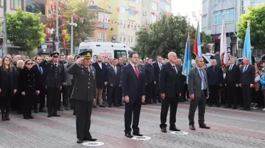 Atatürk'ün ölüm yıl dönümü Tekirdağ ilçelerinde törenlerle anıldı