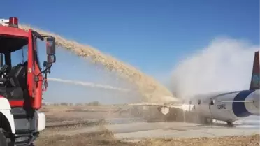 Adıyaman Havalimanı'nda Uçak Kazası Tatbikatı Yapıldı