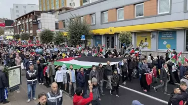 Tekirdağ'da İsrail'in Gazze'deki saldırıları protesto edildi
