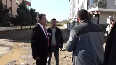 Edremit Belediyesi Altınkum Mahallesi'nde yol çalışmalarına devam ediyor