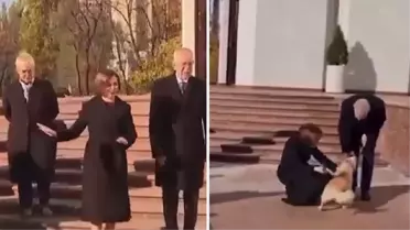 Moldova Cumhurbaşkanı Maia Sandu'nun köpeği, Avusturya Cumhurbaşkanı Alexander Van der Bellen'in parmağını ısırdı