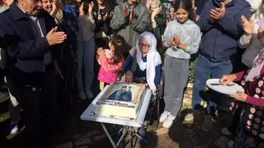 Aydın'da 100 yaşına giren Fatma Çiftçi'nin doğum günü sürprizi