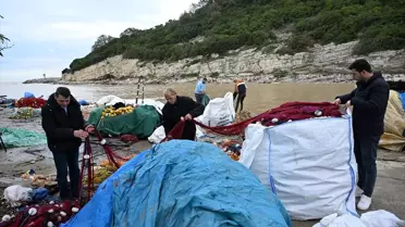 Şile'de Şiddetli Yağış ve Fırtınadan Kaynaklı Hasar Tespit ve Temizlik Çalışmaları Yapılıyor