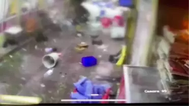 Şile Ağva'da Fırtınanın İlk Anları Güvenlik Kamerasında