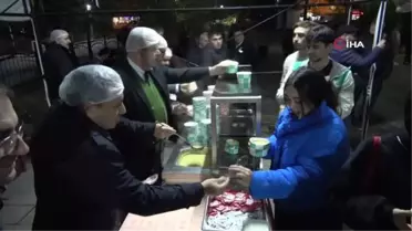 Amasya Üniversitesi'nde öğrencilere sıcak çorba ikramı