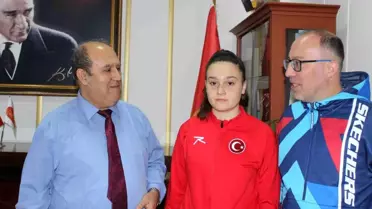 Bilecik Osmaneli İlçe Kaymakamı, Balkan Şampiyonası'nda dereceye giren sporcuları kabul etti
