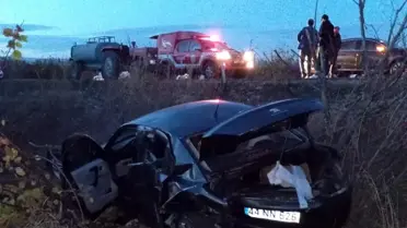 Malatya'da araç şarampole devrildi, 1 kişi yaralandı