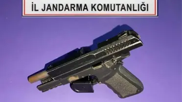 Tekirdağ'da Jandarma 2 Tabanca Ele Geçirdi