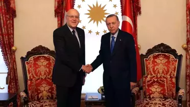 İSTANBUL-CUMHURBAŞKANI ERDOĞAN, LÜBNAN BAŞBAKANI'NI KABUL ETTİ