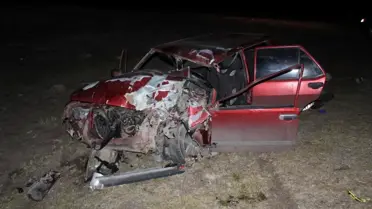 Kars'ta otomobil ve motosiklet çarpışması: 2 ölü, 1 yaralı