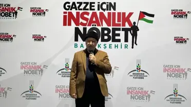 Başakşehir'de Gazze İçin İnsanlık Nöbeti Devam Ediyor