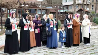 Samsun'da İsrail'in Gazze'ye yönelik saldırıları protesto edildi