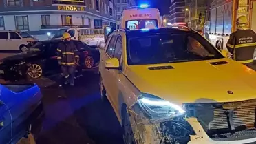 Kütahya'da Otomobil Çarpışması: 2 Kişi Yaralandı