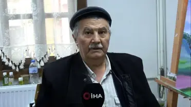 Kütahya'da 'çoban ressam' doğayı resmediyor