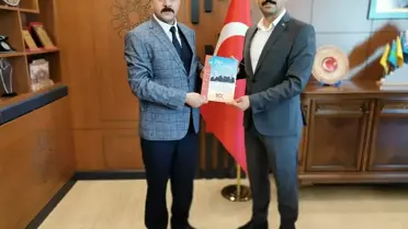 Baskil Ülkü Ocakları Başkanı Özkan Kızılkaya'dan Kaymakam Kundakçı'ya ziyaret