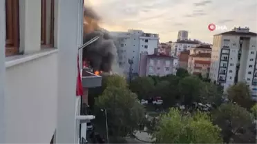 Maltepe'de kahve ve makineleri üretimi yapan imalathanede yangın