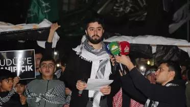 Diyarbakır'da HÜDA PAR İsrail'in Gazze saldırılarını protesto etti