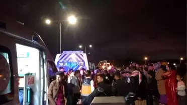 Çorlu'da yeni yapılan yolda yaralamalı kaza